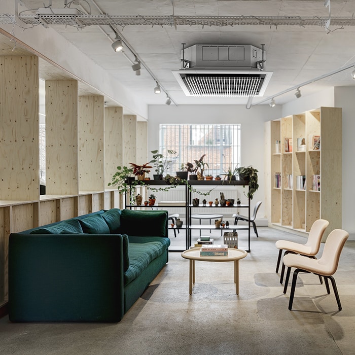 amenagement de climatisation arinna dans un espace de travail